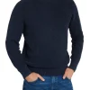 Maglione a costine blu
