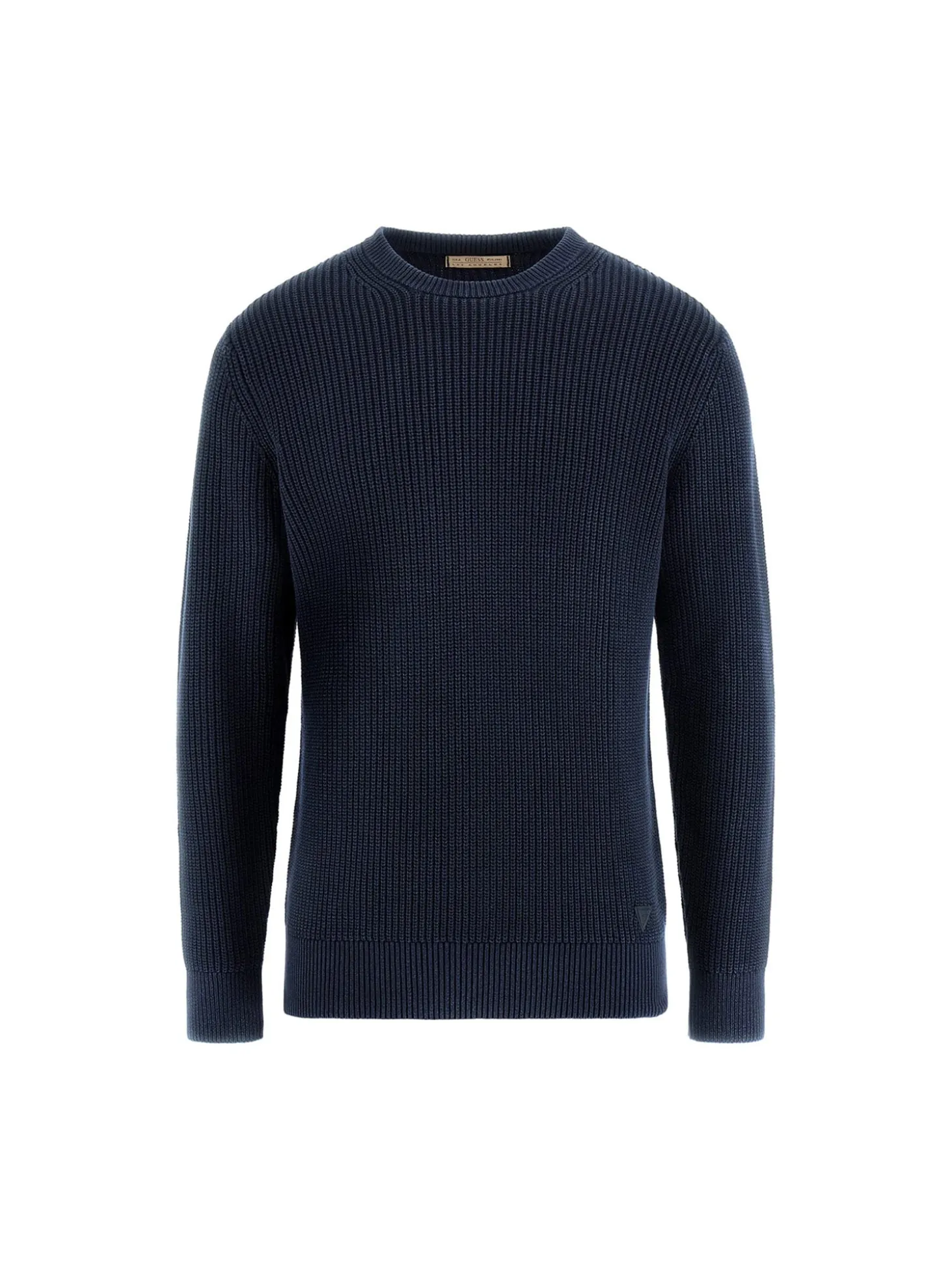 Maglione a costine blu
