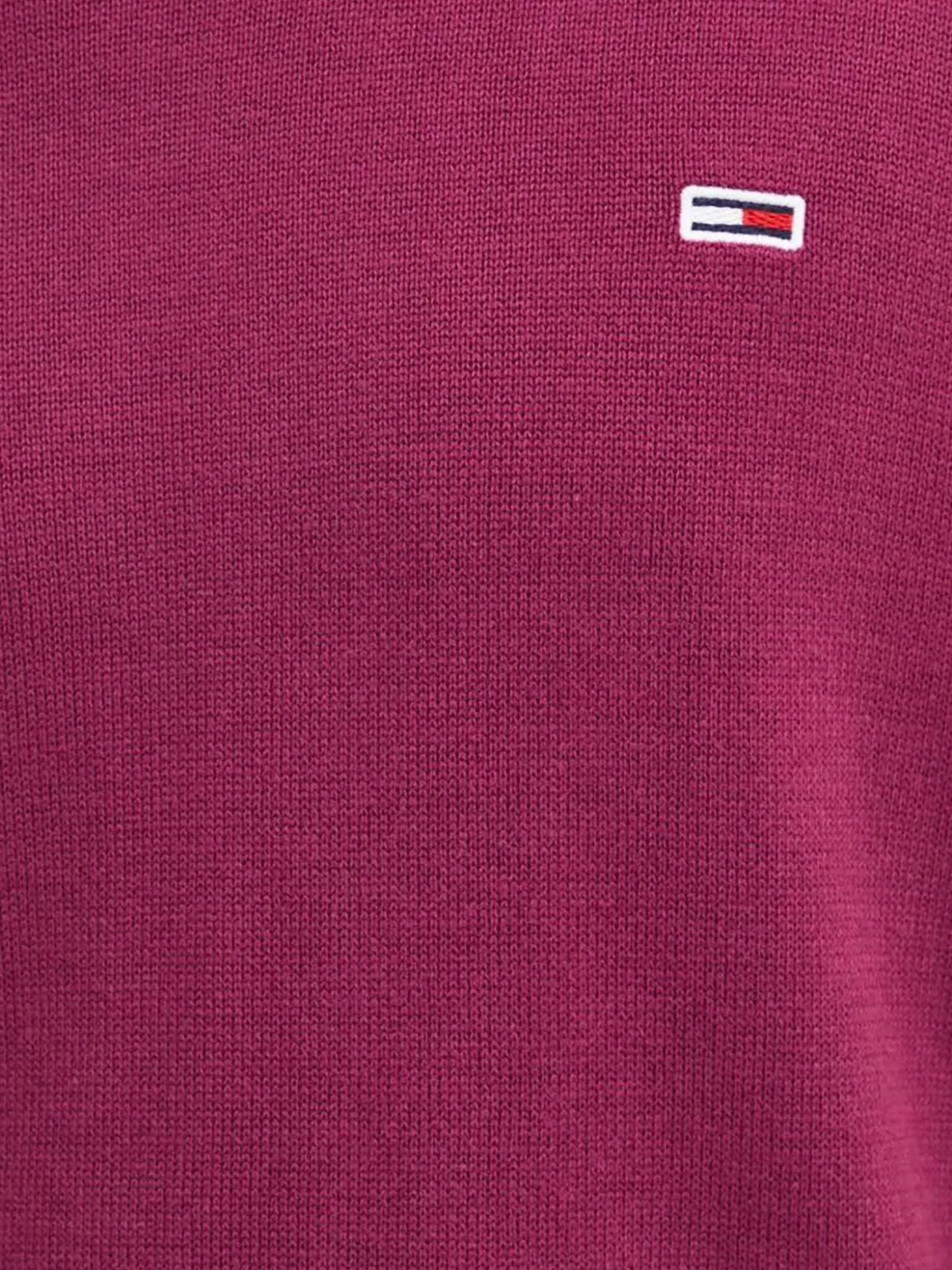 Maglione a girocollo slim essential bordeux