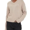 Maglione con scollo a v e logo sul petto goat