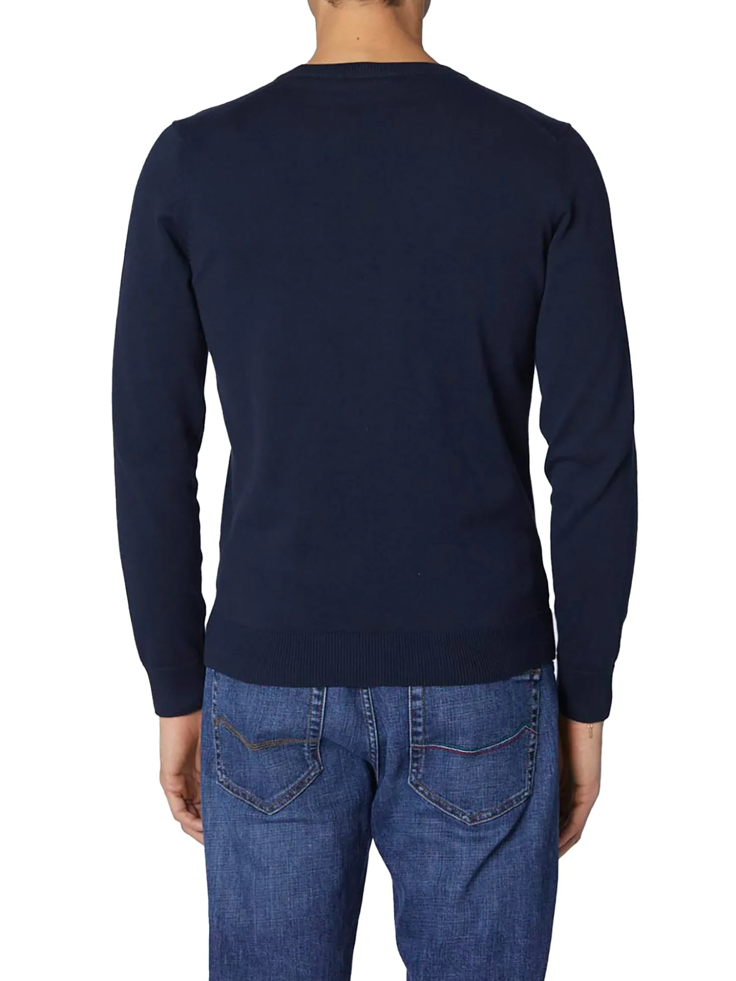 Maglione girocollo con patch Frecce Tricolori blu notte