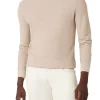 Maglione girocollo in misto lana beige