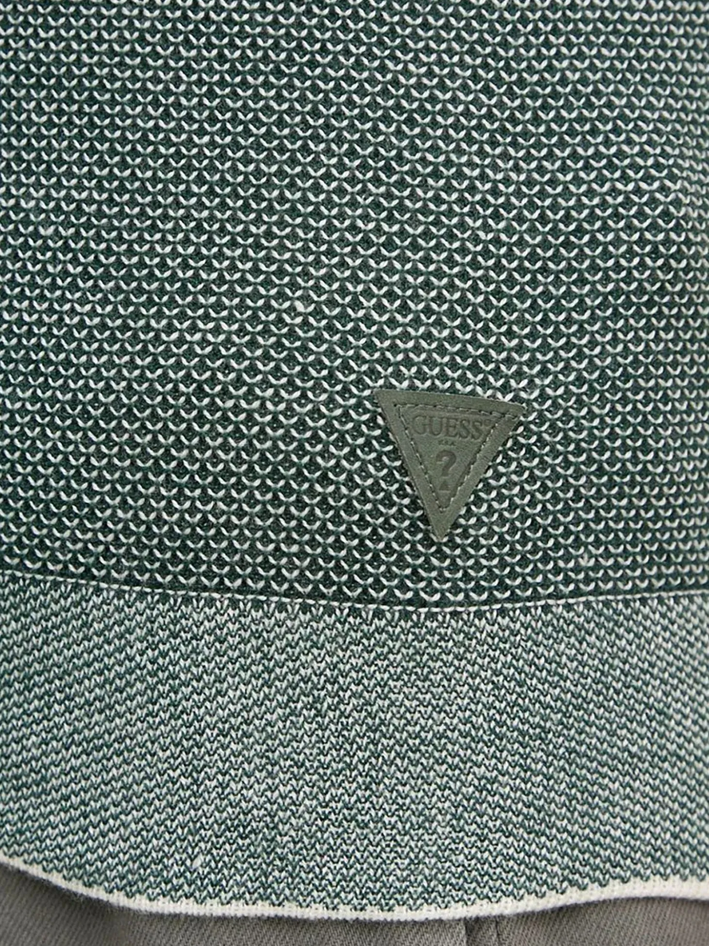Maglione girocollo in misto lana verde