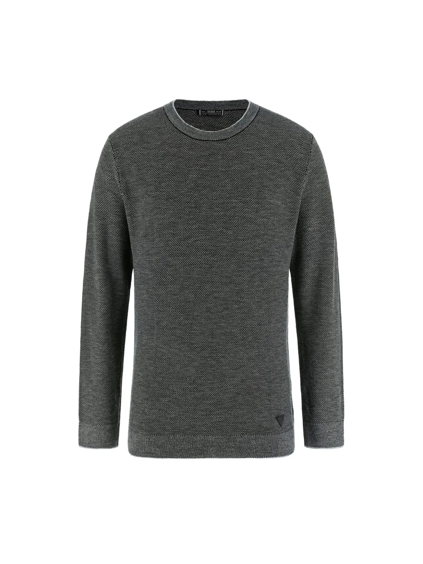 Maglione girocollo in misto lana grigio scuro