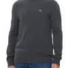 Maglione girocollo slim antracite