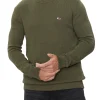 Maglione girocollo slim verde