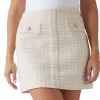 Minigonna flap Daphnee crema