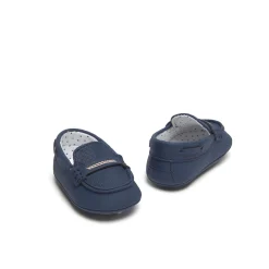 Mocassino neonato blu