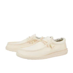 Mocassino Wally Canvas stone panna