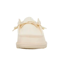 Mocassino Wally Canvas stone panna
