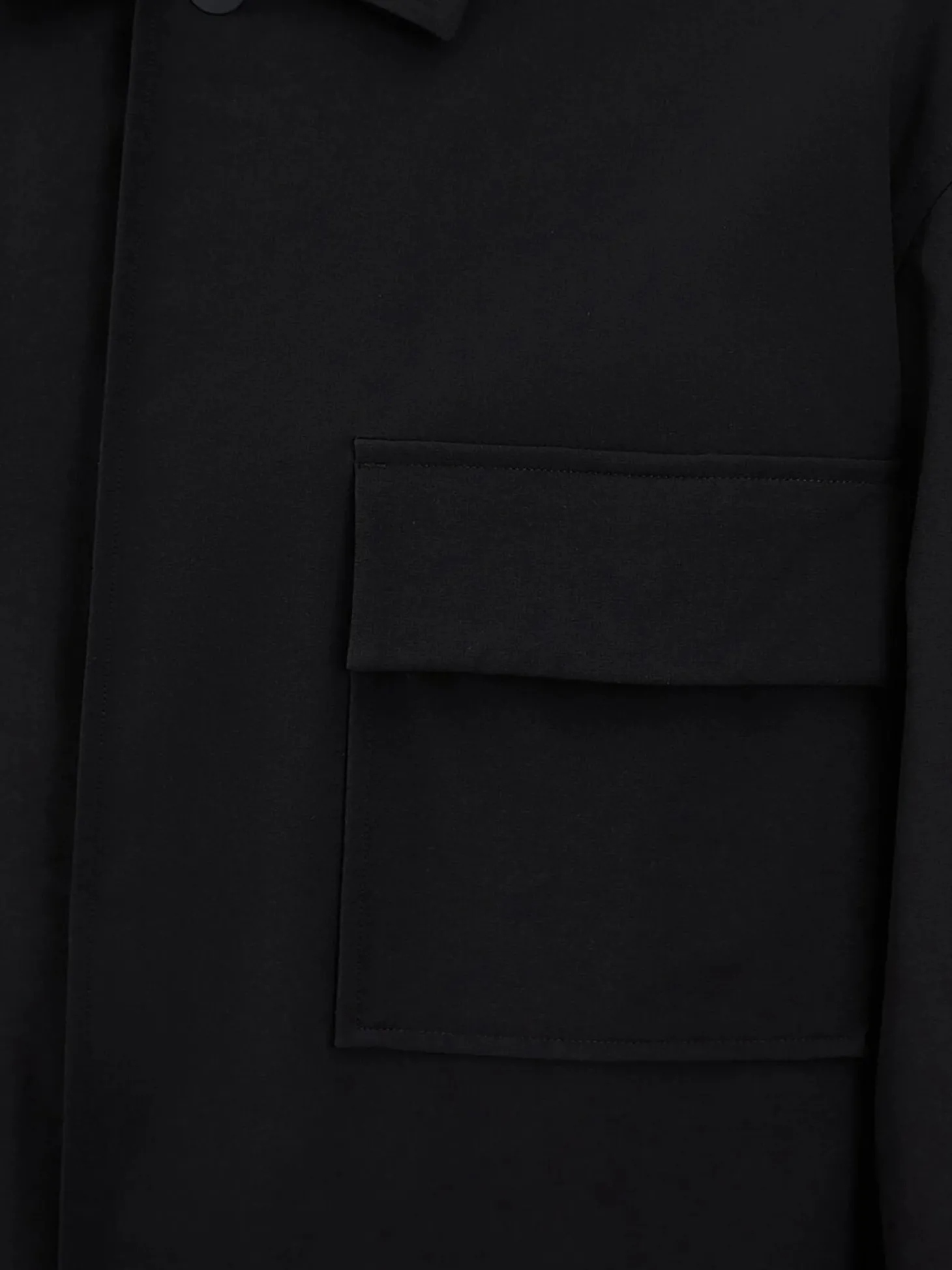 Overshirt 4away in nylon nero