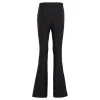 Pantalone a zampa elasticizzato monogram nero