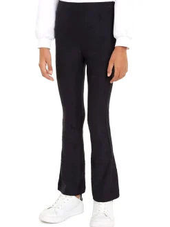 Pantalone a zampa elasticizzato monogram nero