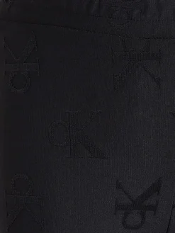 Pantalone a zampa elasticizzato monogram nero