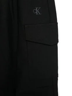 Pantalone cargo a palazzo nero