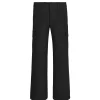 Pantalone cargo a zampa nero