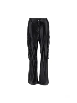 Pantalone cargo con tasche laterali nero