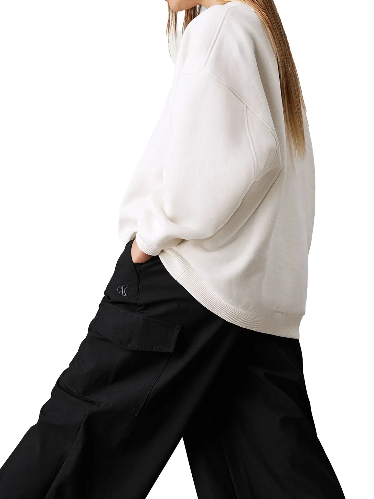 Pantalone cargo dry knit nero