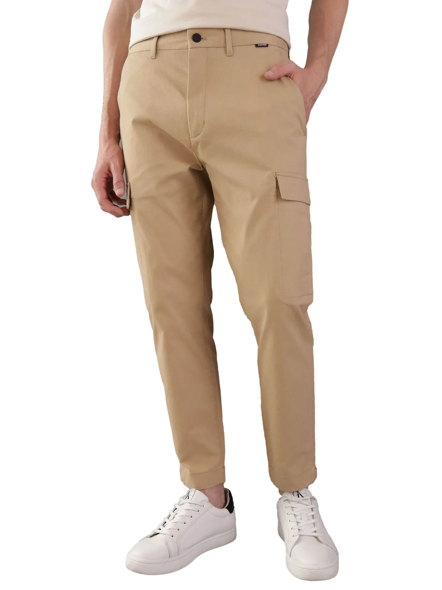 Pantalone cargo Twill beige