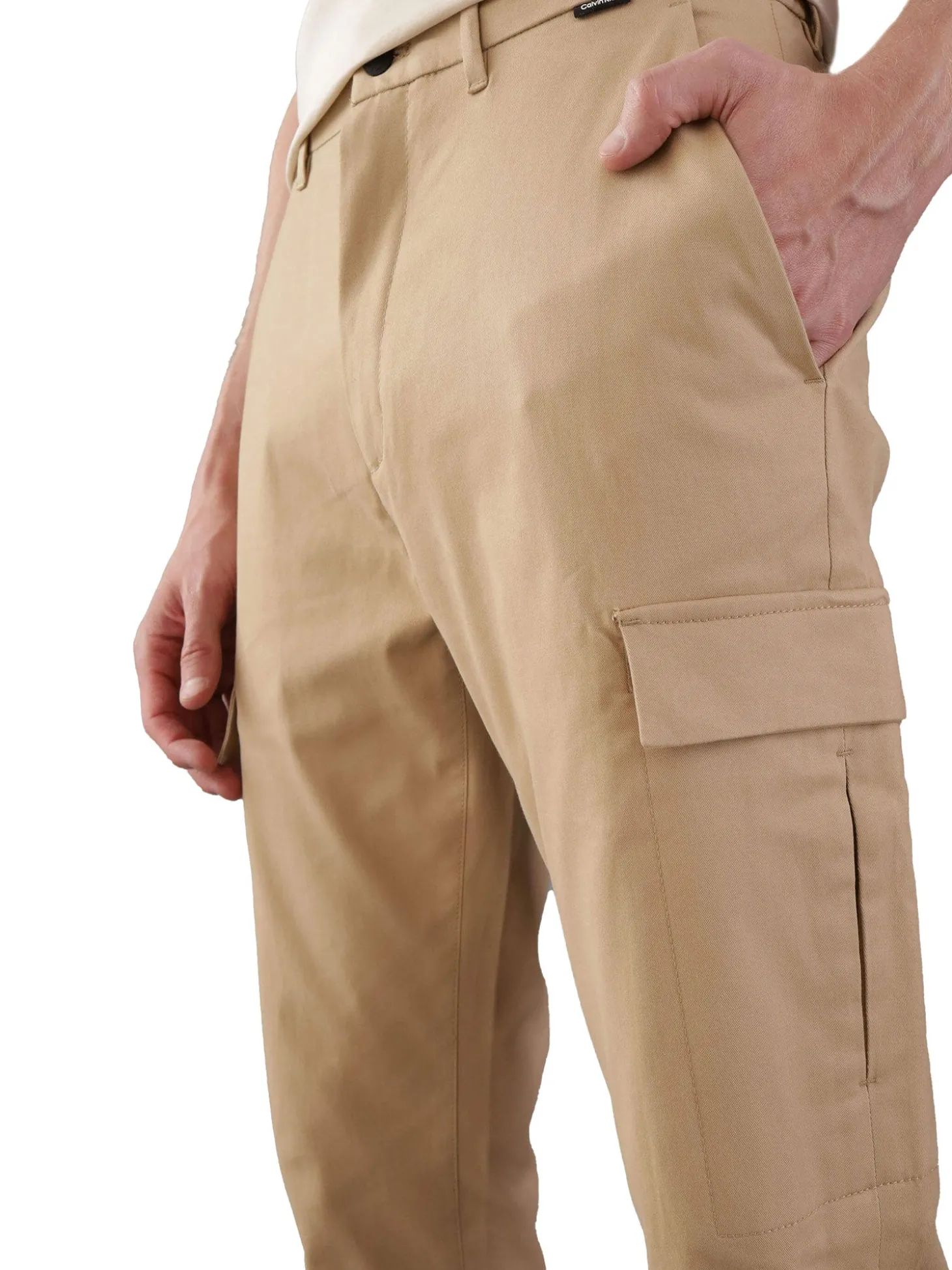 Pantalone cargo Twill beige