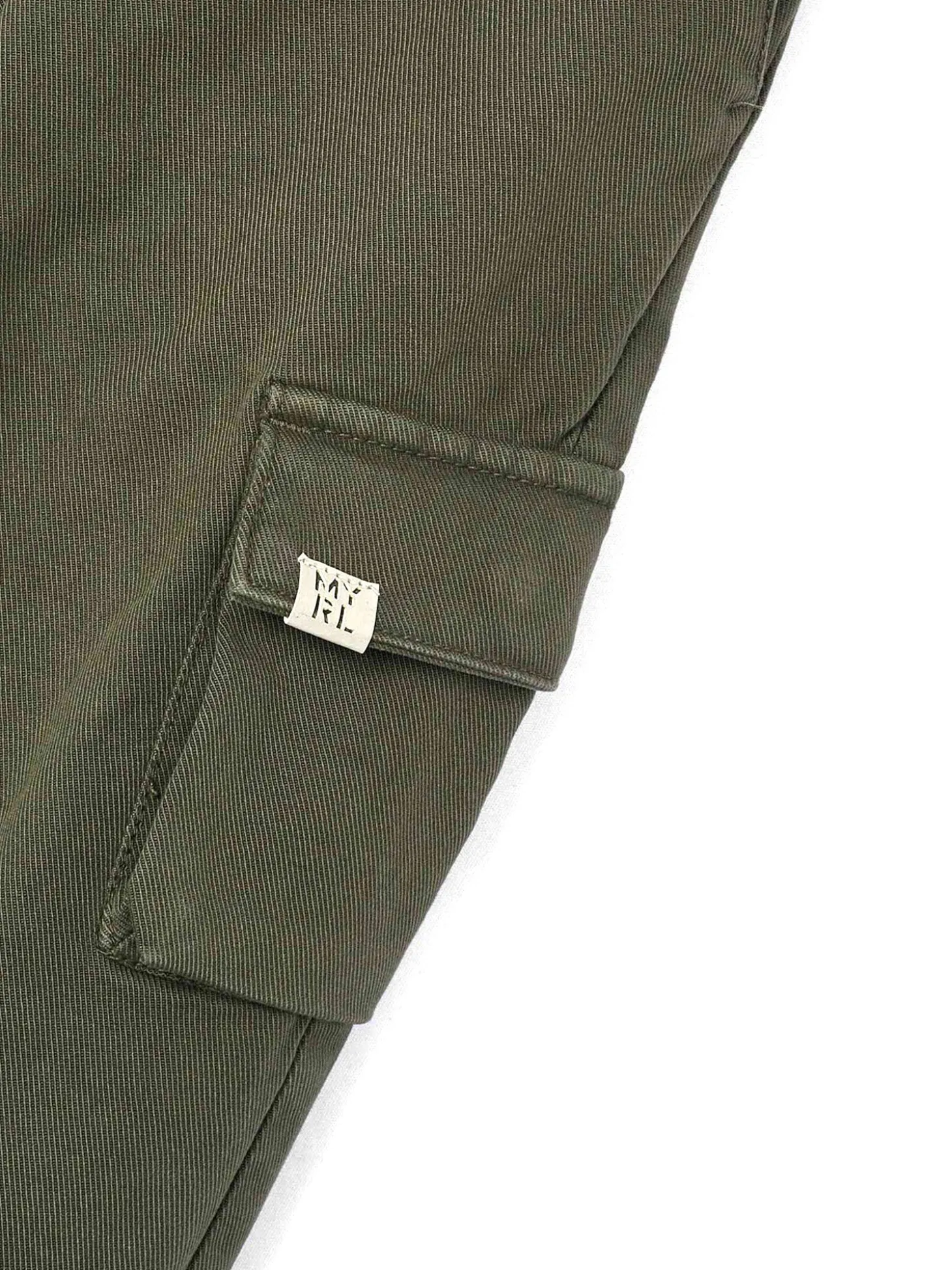 Pantalone cargo verde muschio