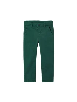 Pantalone chino basic verde bosco