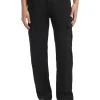 Pantalone chino cargo in cotone nero