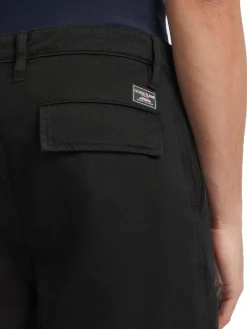 Pantalone chino cargo in cotone nero