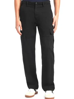 Pantalone chino cargo nero