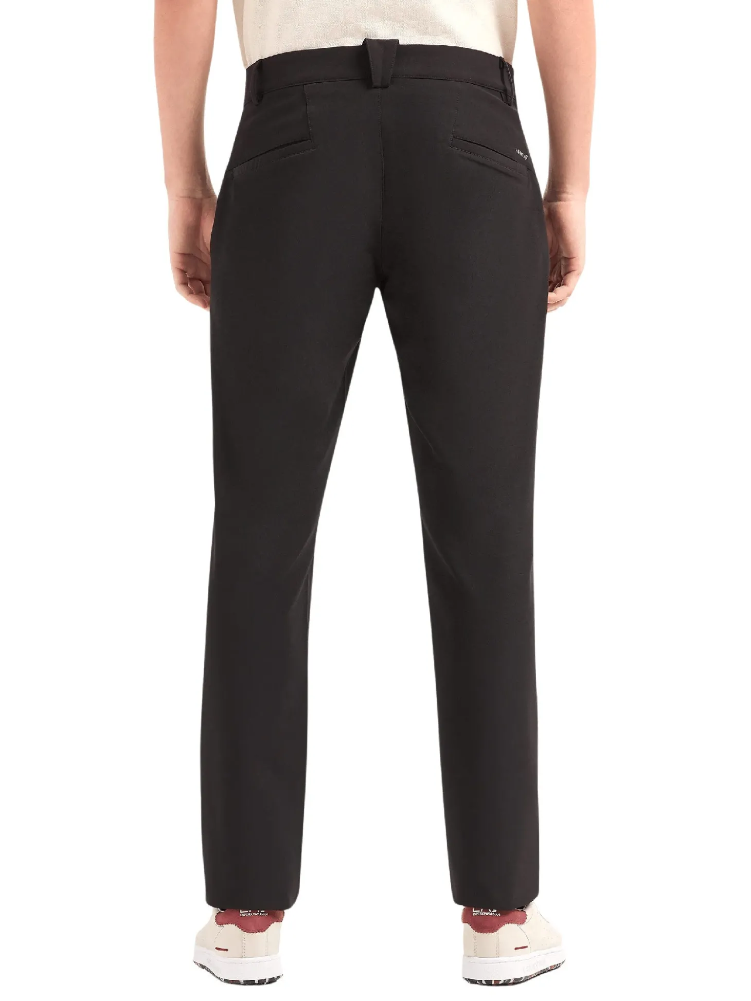 Pantalone chino in tessuto tecnico nero