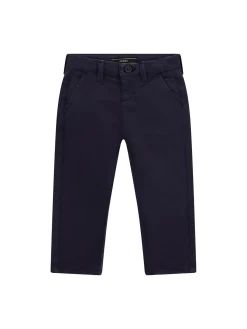 Pantalone chino neonato in cotone blu