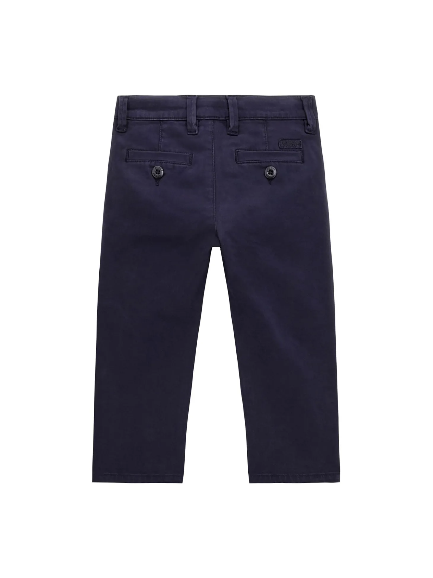 Pantalone chino neonato in satin blu
