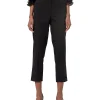 Pantalone chino relaxed in tessuto stretch nero
