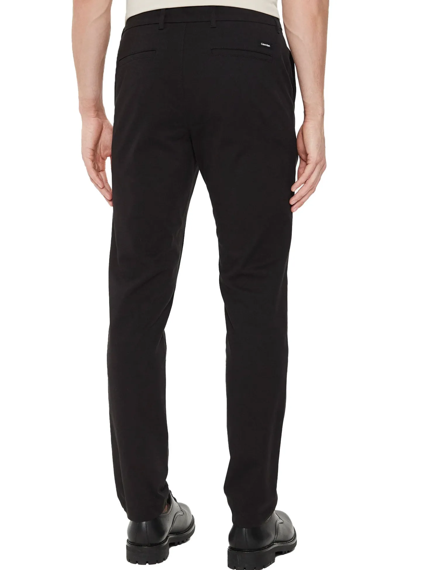 Pantalone chino slim nero