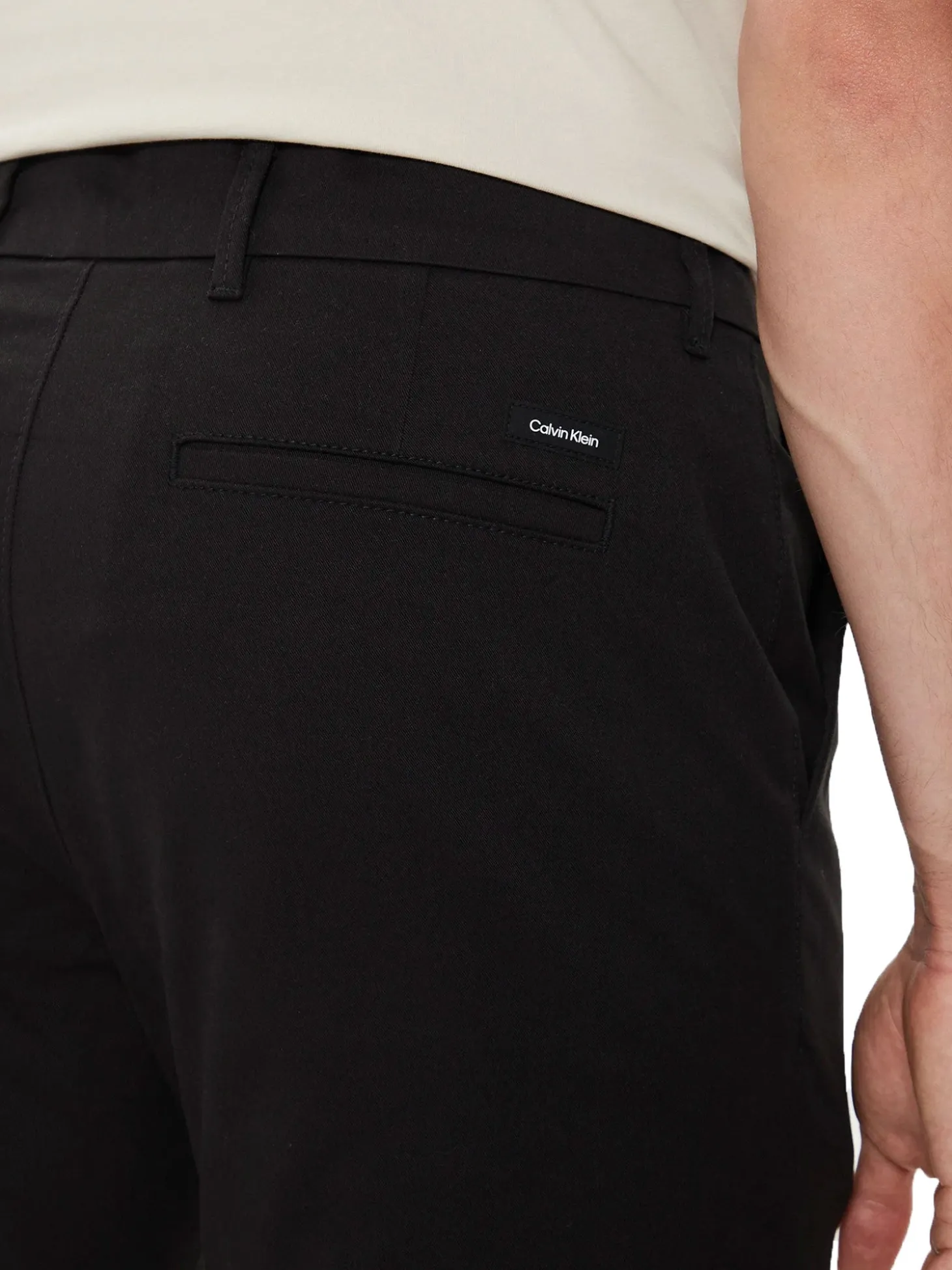 Pantalone chino slim nero