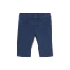Pantalone cinque tasche in cotone twill blu