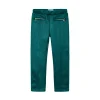 Pantalone in twill glitter verde