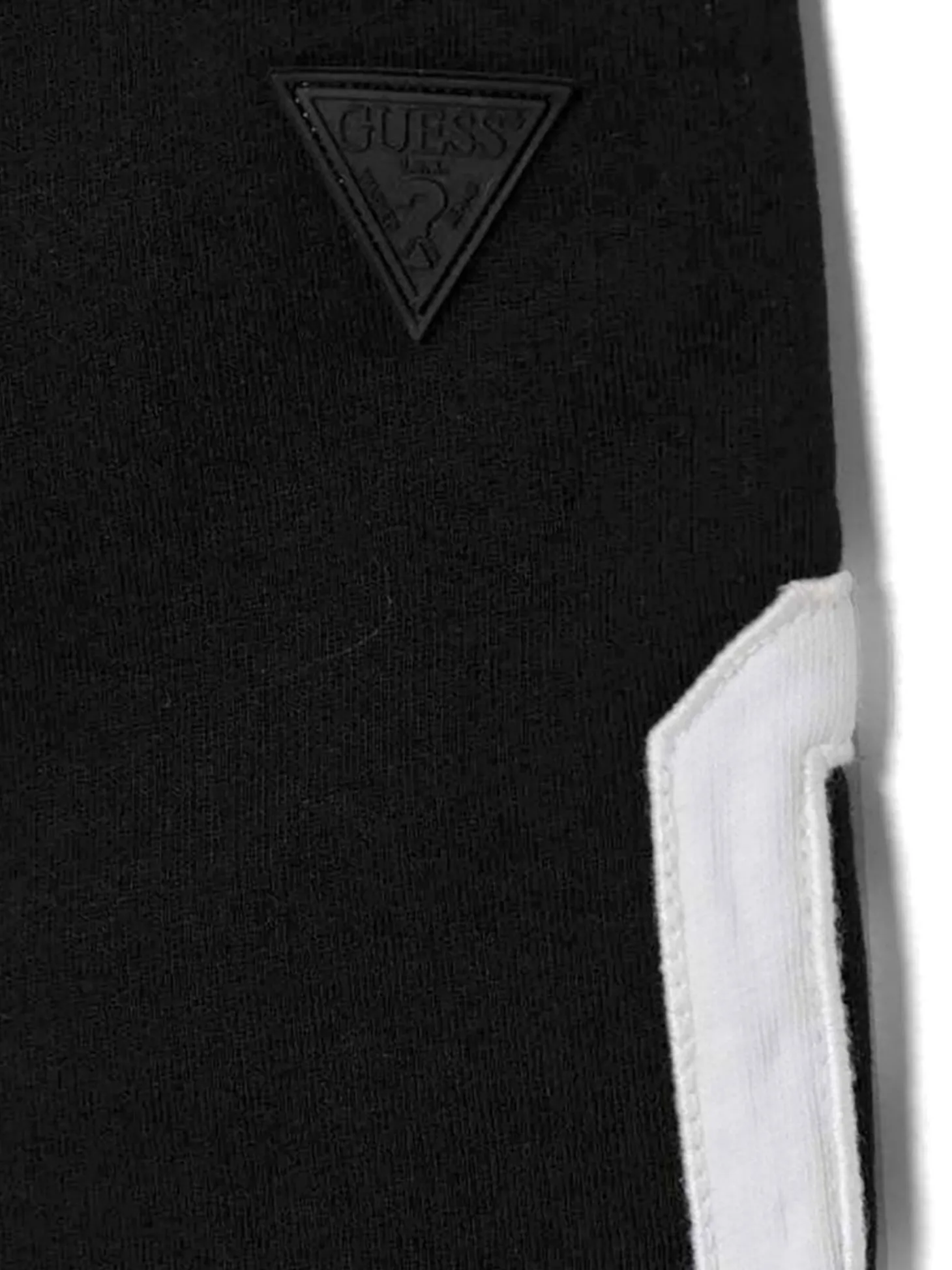 Pantalone jogger logo patch posteriore nero