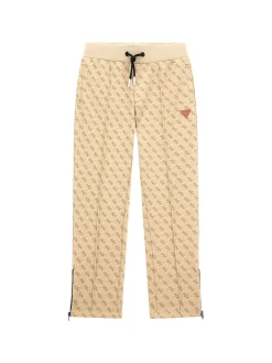 Pantalone jogger Mini Me stampa 4G allover beige/bianco