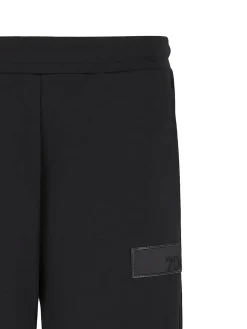 Pantalone jogger oversize box logo 7 lines nero