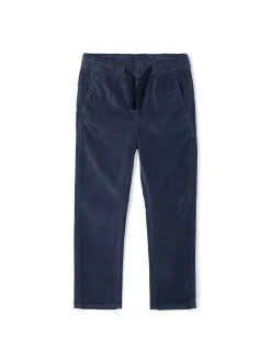 Pantalone jogging velluto blu scuro