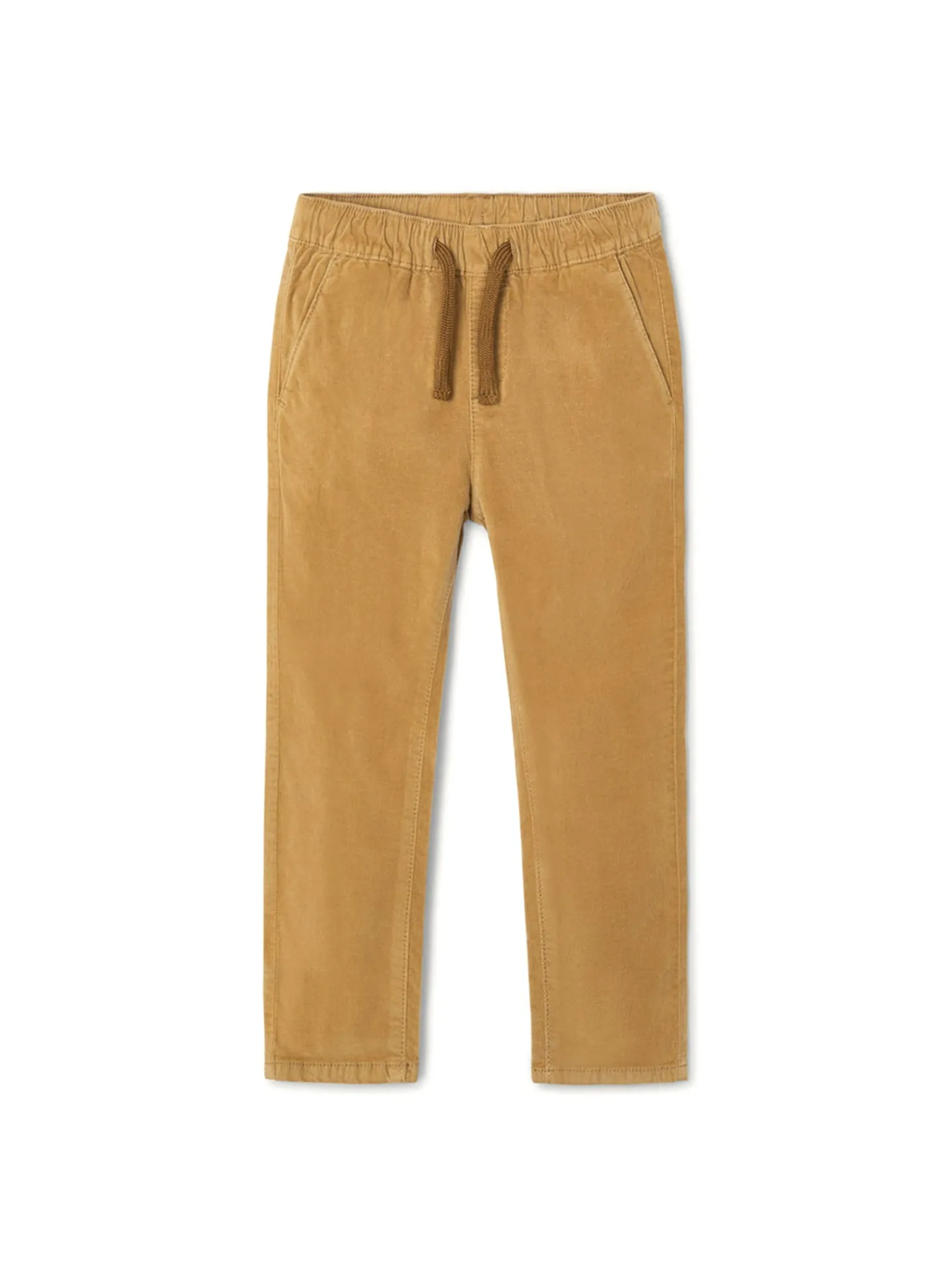 Pantalone jogging velluto beige