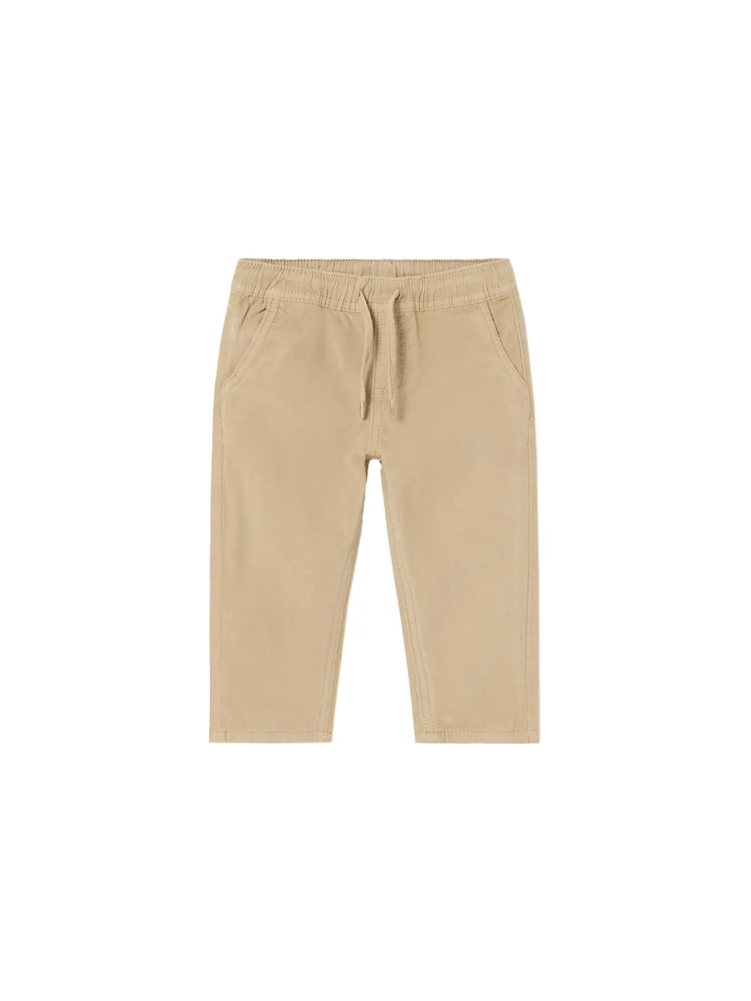 Pantalone micropanno jogger beige