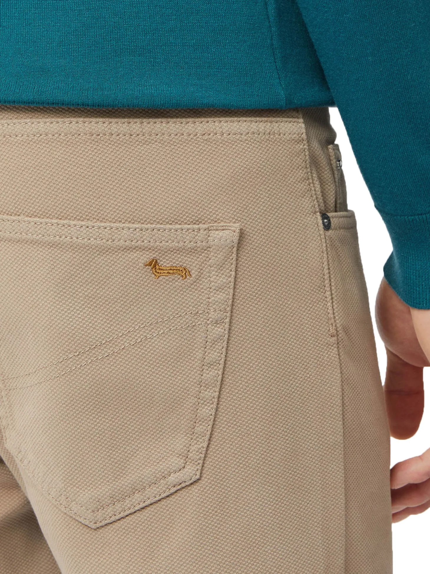 Pantalone narrow fit beige