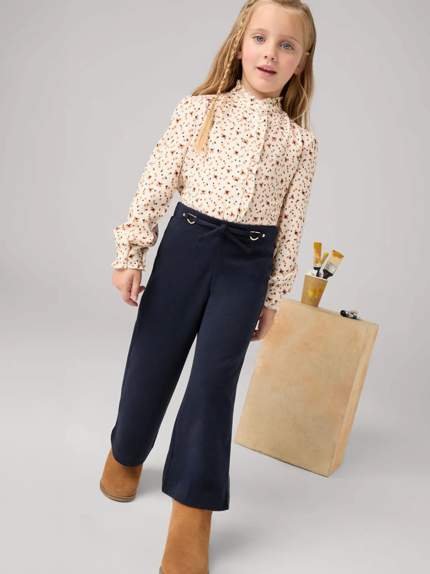 Pantalone palazzo blu