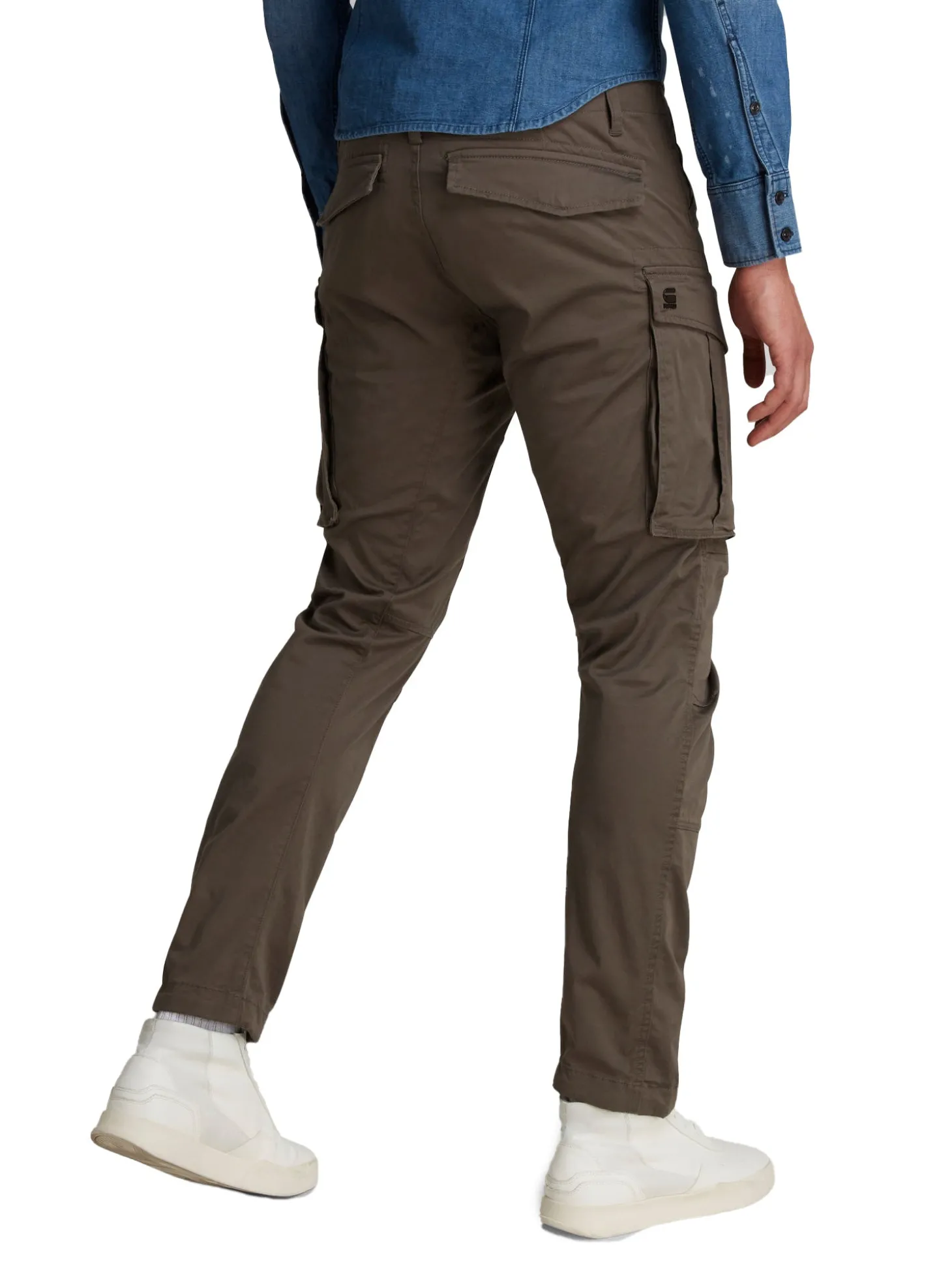 Pantalone Rovic zip 3d regular grigio medio