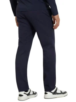 Pantalone tech stretch a vita media blu