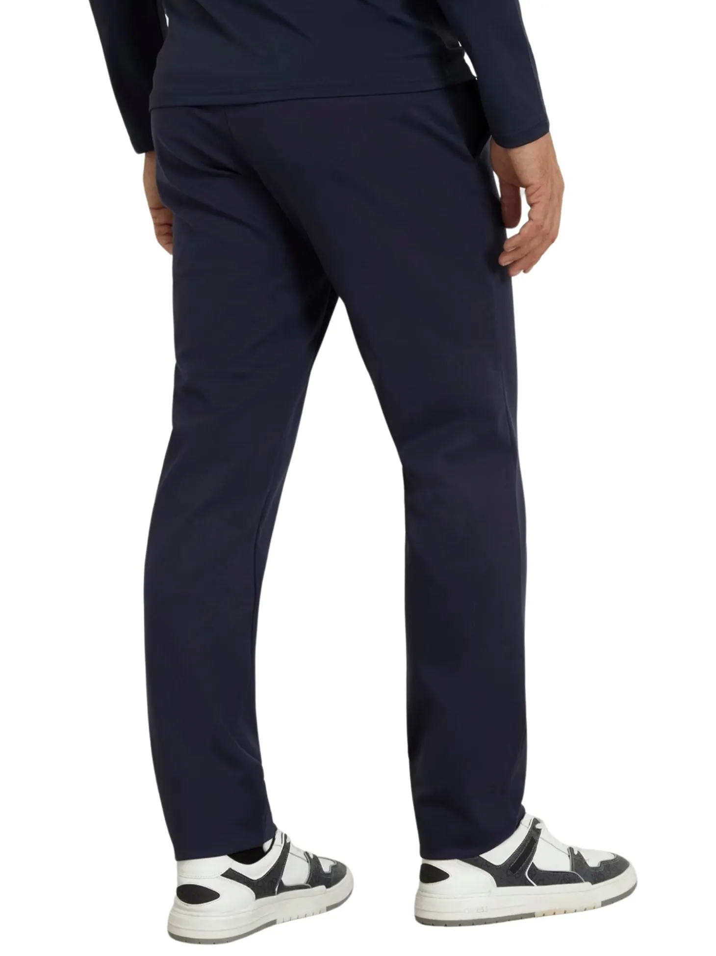 Pantalone tech stretch a vita media blu
