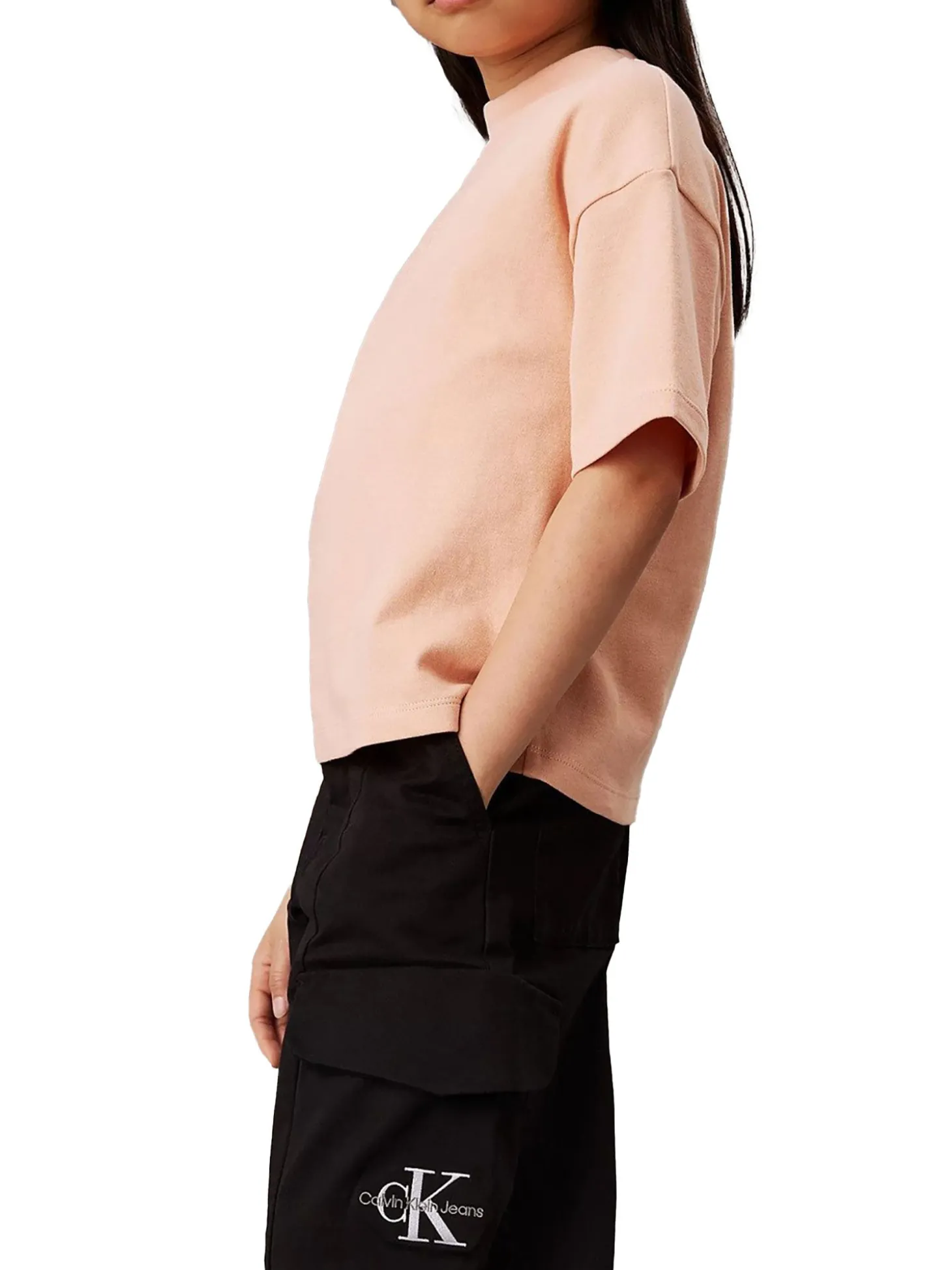 Pantalone teen cargo utility nero