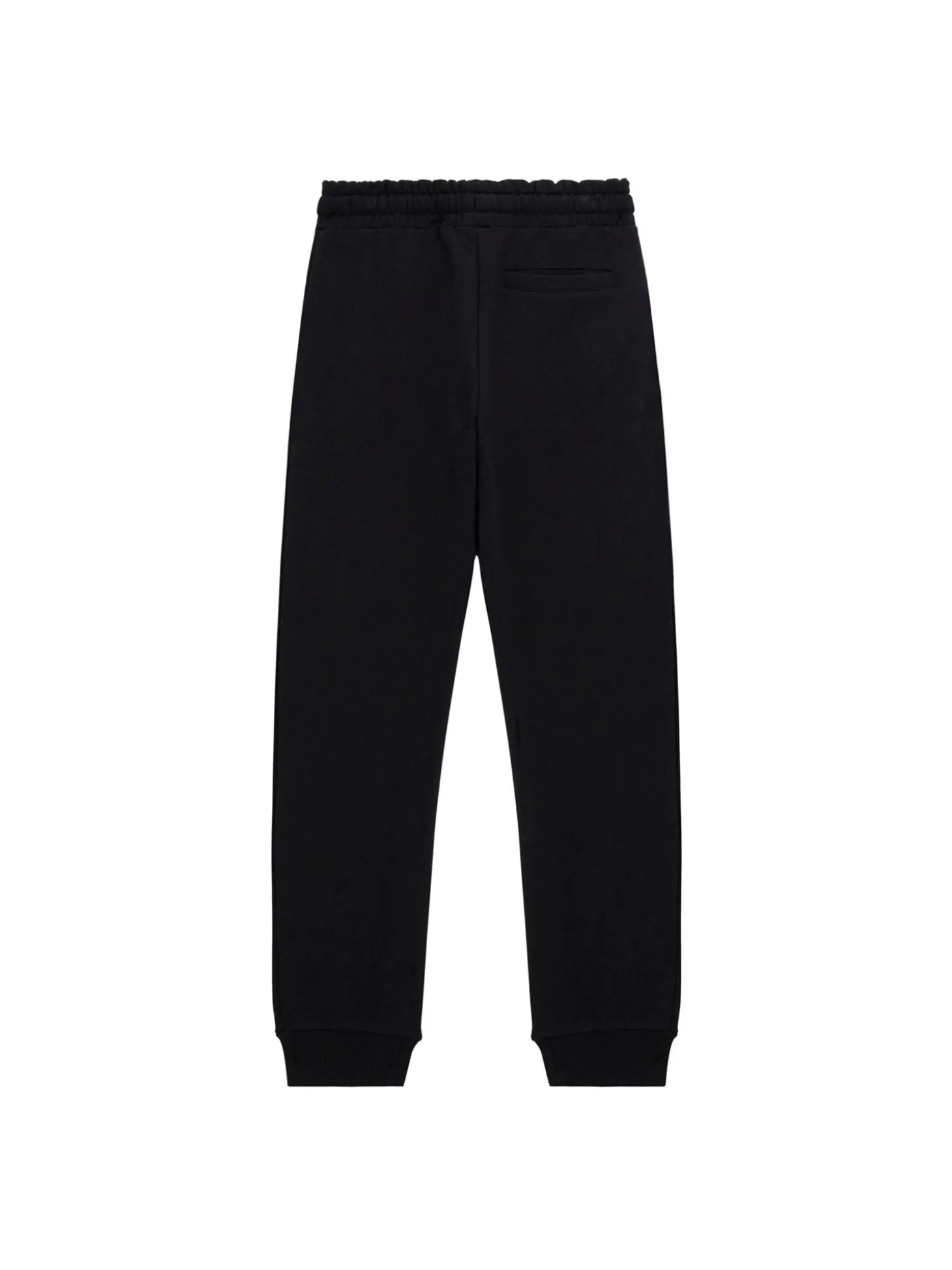 Pantalone tuta nero con logo ricamato